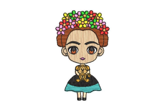 Mini Girl Embroidery Design