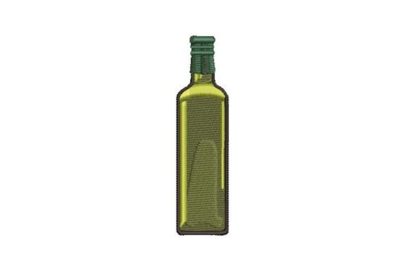 Olive Oil Bottle Embroidery Design