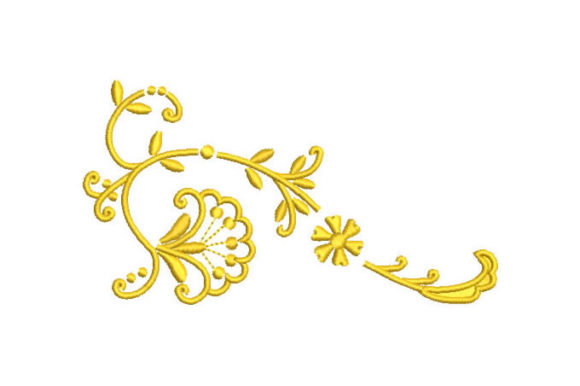 Ornamental Flowers for Holiday Embroidery