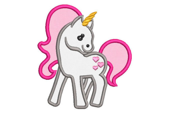 Unicorn with Wings Embroidery Design